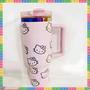 Imagem de Caneca Térmica Hello Kitty de Aço Inoxidável - 40oz com Alça