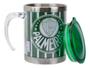 Imagem de Caneca Térmica Palmeiras Oficial Time Inox Com Tampa 450ml