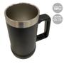 Imagem de Caneca Térmica Preto 709Ml Cerveja Suco Bebida Gelada Quente