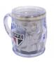 Imagem de Caneca Térmica Transparente Com Tampa 500ml - São Paulo SPFC