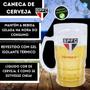 Imagem de Caneca Time São Paulo SPFC 400ML Personalizada Oficial Licenciada Plástico Revestimento Gel Isolante Térmico