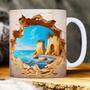 Imagem de Caneca tridimensional 3D animais/paisagens