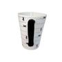 Imagem de Caneca Tulipa 320Ml Branco/Preto Gatos no Telhado Cerâmica