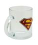 Imagem de Caneca Vidro Brasão Metal Superman 370Ml - Liga Da Justiça