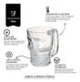 Imagem de Caneca Vidro Caveira 370ml Cerveja Chopp Copo Rock