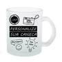 Imagem de Caneca Vidro Fosco 325ml - 6 Unidades C/ Caixinha Branca