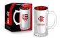 Imagem de Caneca vidro metalic times - flamengo - brasfoot