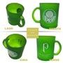 Imagem de Caneca Vidro Xícara Diamond Verde Premium 300Ml Café