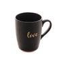 Imagem de Caneca Wolff Love de Ceramica Preto Matt Rosa 340ml