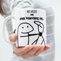 Imagem de Caneca Xicara de Porcelana Personalizada para Café e Chá Meme Flork Frases Divertidas