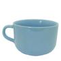 Imagem de Caneca Xícara Jumbo 450Ml Para Sopa Caldo Cereal Azul