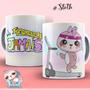 Imagem de Caneca Xícara Personalizada Desistir Jamais Preguicinha Motivada- MEGA OFERTA!