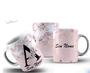 Imagem de Caneca Xícara Porcelana Personalizada Presente Nome e Frase Floral Cerejeira
