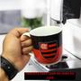 Imagem de Caneca Xicara Porcelana Premium 300ml Café Clube Regatas do Flamengo Rubro Negro Oficial