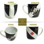 Imagem de Caneca Xicara Porcelana Premium Urban 300Ml Café Vasco Preto