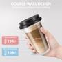 Imagem de Canecas de café Freshmage Double Walled Glass 350 ml, 2 pacotes