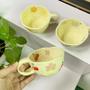 Imagem de Canecas de Cerâmica Coreanas Pintadas à Mão - Estilo Irregular com Flores - Para Chá, Café e Aveia