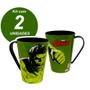 Imagem de Canecas do Hulk Infantil 360 Copo com Alça Premium Kit 2 unidades