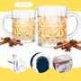 Imagem de Canecas Vidro Sirius Chá Café 200ml Conjunto 6 Pçs - Dolce Home