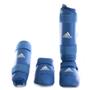 Imagem de Caneleira Karatê Adidas Com Protetor de Pé WKF Azul