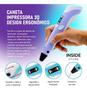 Imagem de Caneta 3D Impressora Profissional 12V Com Refil + Cabo Usb