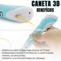 Imagem de Caneta 3d Impressora Profissional + Refil + Cabo Usb Diversão Garantida - ULTRATECH - ENVIO IMEDIATO