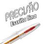 Imagem de Caneta Bic Esferográfica Cristal Precisão Escrita Fina 0.8mm cores azul, preta e vermelha