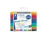 Imagem de Caneta Brush Letter Ponta Dupla 12 Cores Staedtler Hidrocor