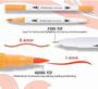 Imagem de Caneta Brush Pen Duas Pontas Dual Tip Kit 24 Cores Fineliner
