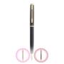 Caneta Crown Libra Gold Luxo Elegante Best Seller Collection Esferográfica Metal DI10078 Rosa Preto Bordo Imagem de Caneta Crown Libra Gold Luxo Elegante Best Seller Collection Esferográfica Metal DI10078 Rosa Preto Bordo