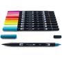 Imagem de Caneta de pincel duplo Art Markers Tombow 56189 Tropical, pacote com 10