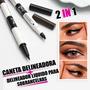 Imagem de Caneta Delineadora Para Olhos e Delineador Líquido para Sobrancelhas 2x1 Pink 21 Resistente à Água