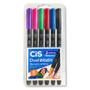 Imagem de Caneta Dual Brush Pen Aquarelável Cis 6 Cores Fortes Pincel