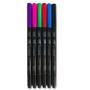 Imagem de Caneta Dual Brush Pen Aquarelável Cis 6 Cores Fortes Pincel