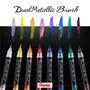 Imagem de Caneta DualMetallic Brush Blue - Metallic Green - Pentel Arts