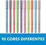 Imagem de Caneta Esferográfica 0.7Mm Bpx Estojo Com 10 Cores - Cis