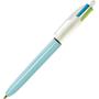 Imagem de Caneta Esferográfica BIC 4 Cores Refresh Corpo Azul - Caixa com 12