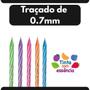 Imagem de Caneta Esferográfica CiS Spirinho Scents Estojo com 5 Cores 0.7mm Tinta com Essência Sortido