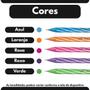 Imagem de Caneta Esferográfica CiS Spirinho Scents Estojo com 5 Cores 0.7mm Tinta com Essência Sortido