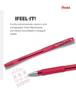 Imagem de Caneta Esferográfica Pentel Linha Ifeel-It Com Tampa e Grip Emborrachado Ponta Média 0.7mm Cores Variadas