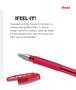 Imagem de Caneta Esferográfica Pentel Linha Ifeel-It Com Tampa e Grip Emborrachado Ponta Média 0.7mm Cores Variadas