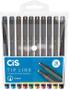 Imagem de Caneta Esferográfica TIP LINE 0.4mm estojo c/ 10 cores Cis