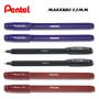 Imagem de Caneta Gel Pentel Energel Makkuro 0.5 AZ / PT / VM Kit com 6