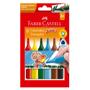 Imagem de Caneta Hidrográfica Triangular Jumbo com 6 Cores - Faber-Castell