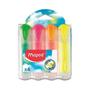 Imagem de Caneta Marca Texto Maped Soft Flex Translúcido 4 Cores Neon