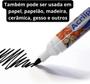 Imagem de Caneta Para Tecido Acrilex Acrilpen Preto Marcador P Tecido 