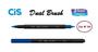 Imagem de Caneta Pincel Cis Dual Brush Pen Aquarelável 04 Azul Cobalto