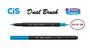 Imagem de Caneta Pincel Cis Dual Brush Pen Aquarelável 06 Azul Claro