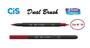 Imagem de Caneta Pincel Cis Dual Brush Pen Aquarelável 15 Vermelho Esc