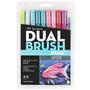 Imagem de Caneta Pincel Dual Brush Tombow 10 Cores Tropicais